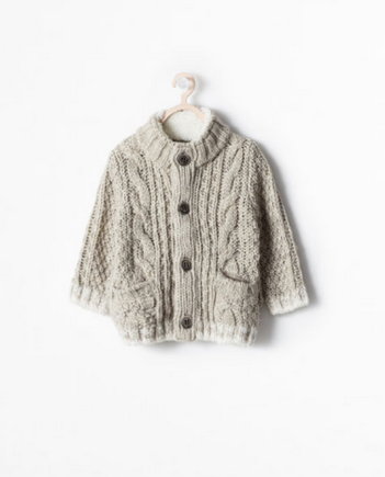 Shearling collar jacket