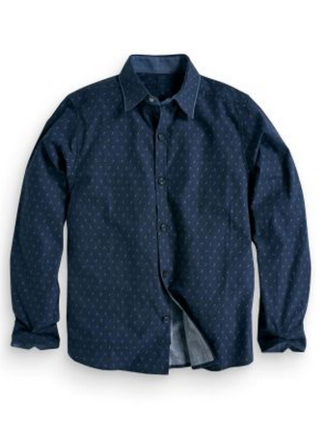 Navy Print Shirt