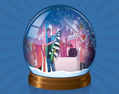 Giant Snow Globe at Bristol Shopping Quarter