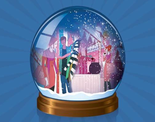 Giant Snow Globe at Bristol Shopping Quarter