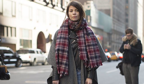 Styling your winter shawl