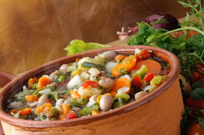 Beef and bean Tuscan soup