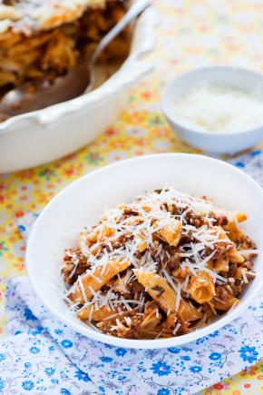 Penne ‘ziti’ casserole