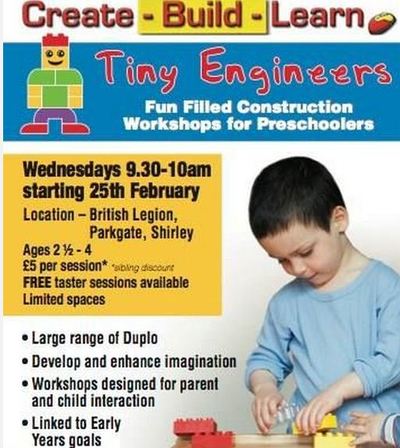 Tiny Engineers- Duplo Workshop for pre-schoolers