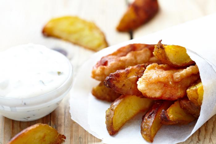 Crispy fish nuggets and sweet potato wedges | MummyPages.uk