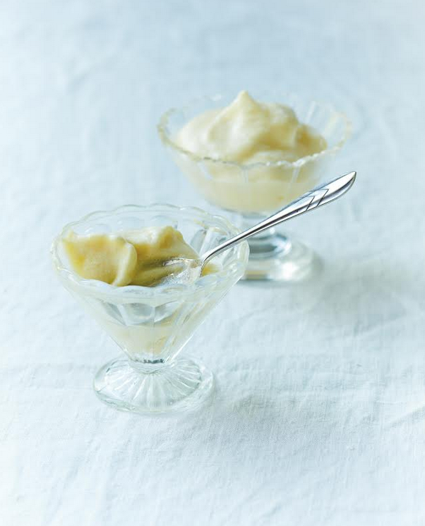 Lemon coconut mousse