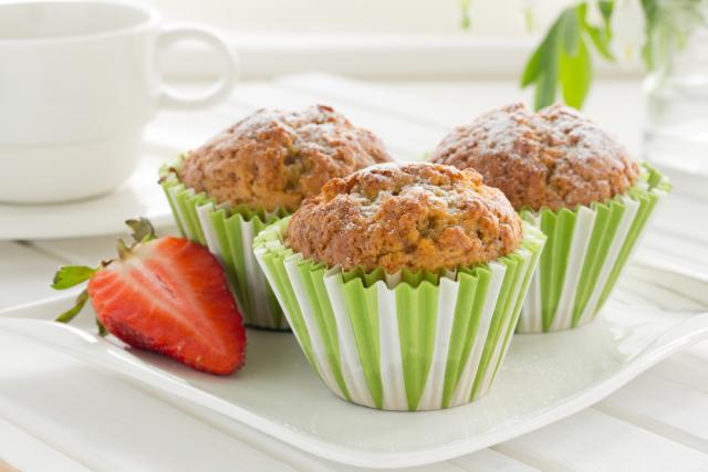 Strawberry and banana muffins	