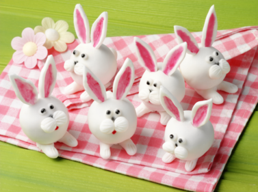 Easter rabbit red velvet truffles