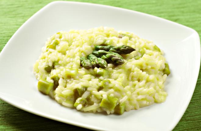 Spring vegetable risotto