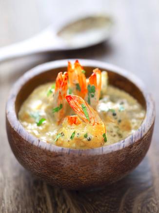 Prawn, coconut and tomato curry