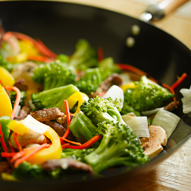 Beef and broccoli stir fry