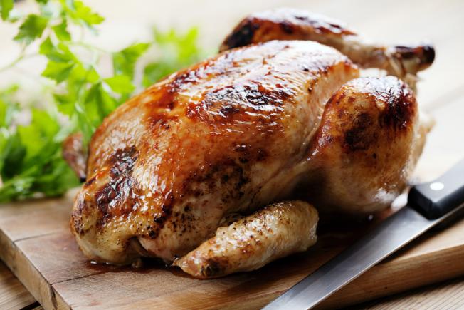Slow-cooked chicken 
