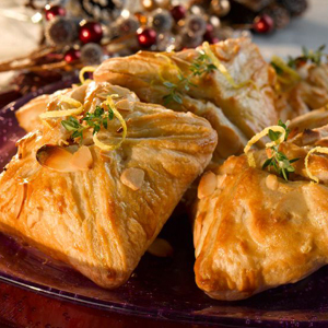 Turkey, Bacon and Almond Parcels