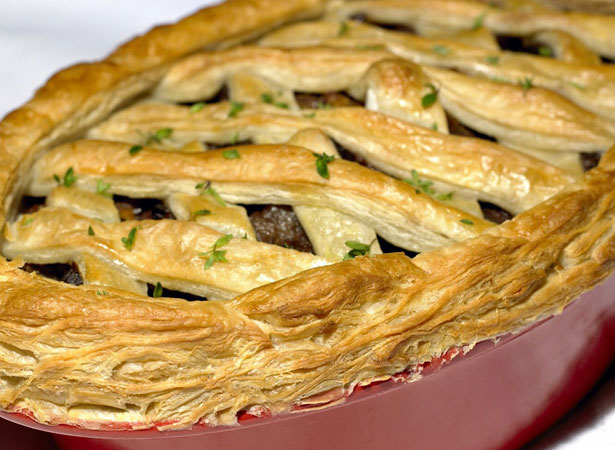 Tipsy Venison and Sweet Potato Pie