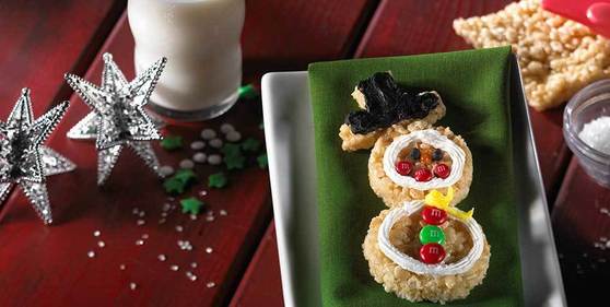 Snowmen Treats made with M&M’s