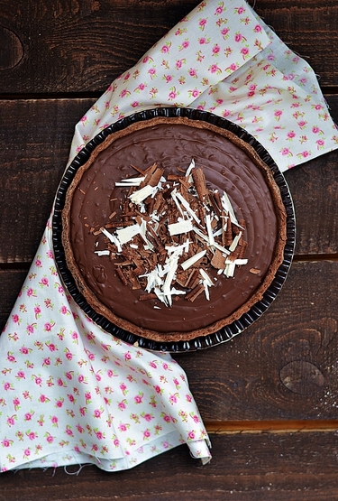 Rich chocolate tart