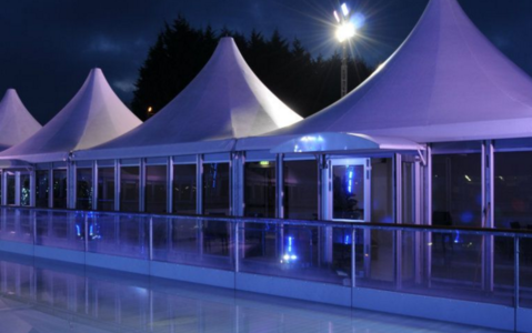RUXLEY MANOR REAL OUTDOOR WINTER ICE RINK & ICE CAFE