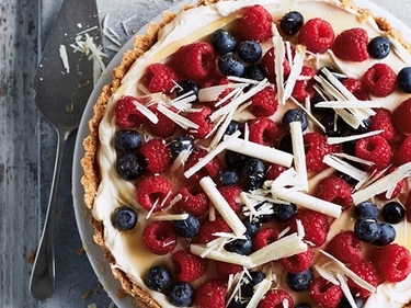 Berry and White Choc Tart