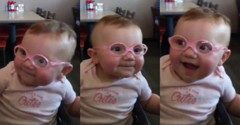 Little girl who went VIRAL after getting her first pair of glasses is now THRIVING