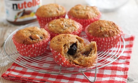 Chocolate and banana muffins