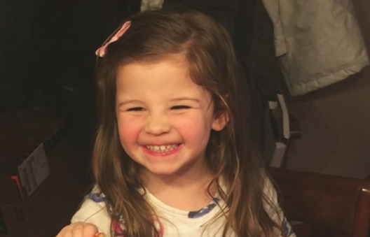 The adorable moment a 3-year-old creates her very own 'toast' to 2017