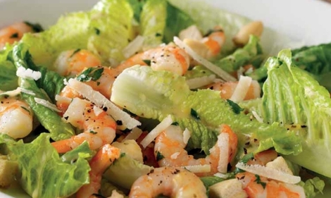 Prawn caesar salad