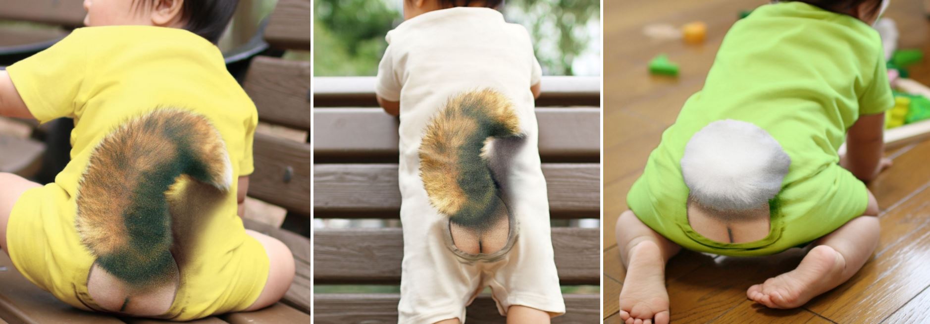 So, you can buy rompers with special butt cracks - and we don't...
