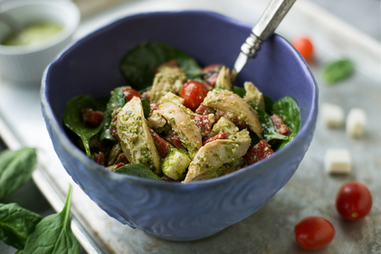 Chicken pesto salad