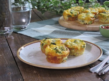 Broccoli and bacon mini frittata