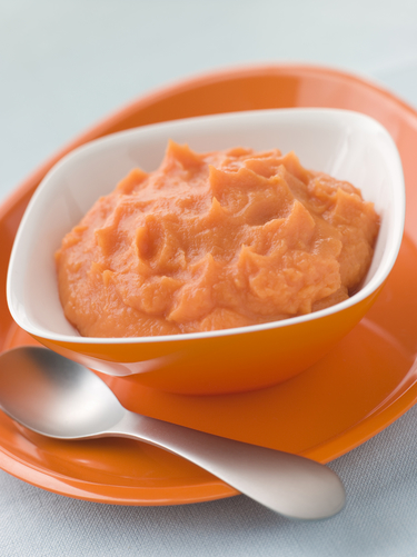 Pumpkin, sweet potato & apple puree