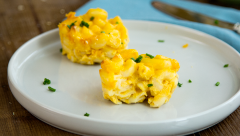 Sweet potato mac & cheese cups