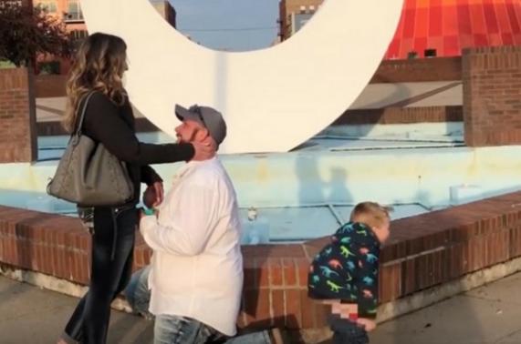 OMG: You will not believe how this toddler stole the spotlight at his mum's proposal