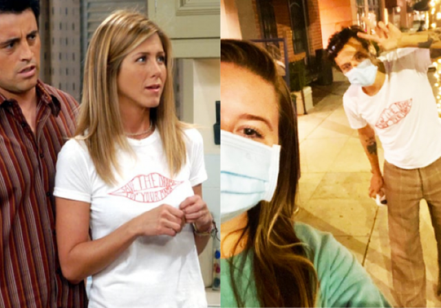 Harry Styles steals iconic Rachel Green t-shirt and you can too for only £8.99