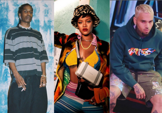 Rapper A$AP Rocky calls out Chris Brown abuse & ‘marries’ Rihanna in music video