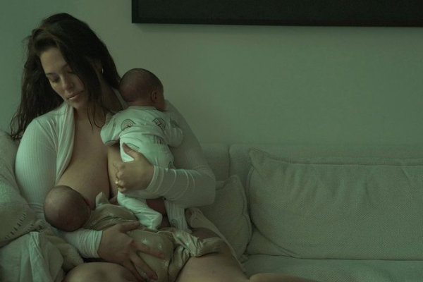 Ashley Graham shows off postpartum figure 5 months after welcoming twins