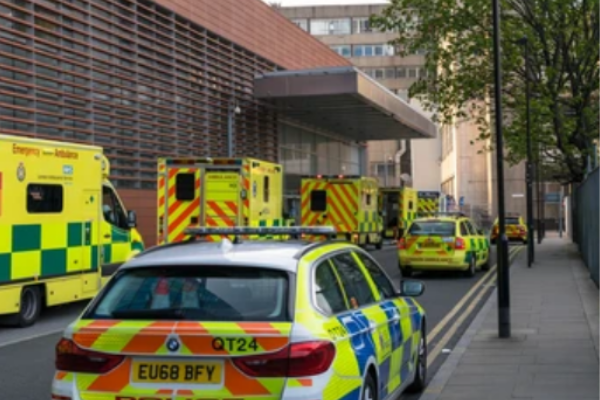 Newborn baby being treated in hospital after being found in bin with umbilical cord still attached
